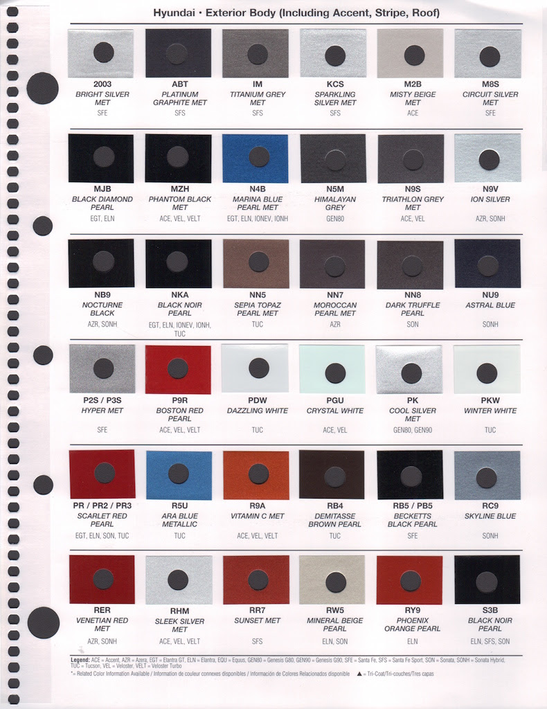 Paint Chips 2017 Hyundai Accent