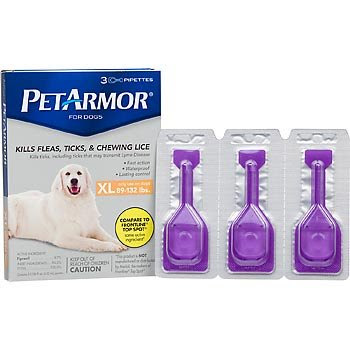 dog allergy to fleas Discount PETARMOR Topical Flea & Tick Treatment for Dogs & Puppies, For Dogs 89-132 lbs.
