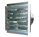 MaxxAir IF18 3000-CFM 18-Inch Blade Heavy-Duty Exhaust Fan with Integrated Shutter