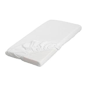 Amazon.com - Ikea Len Fitted Baby Crib Sheet, 28" x 63", White 