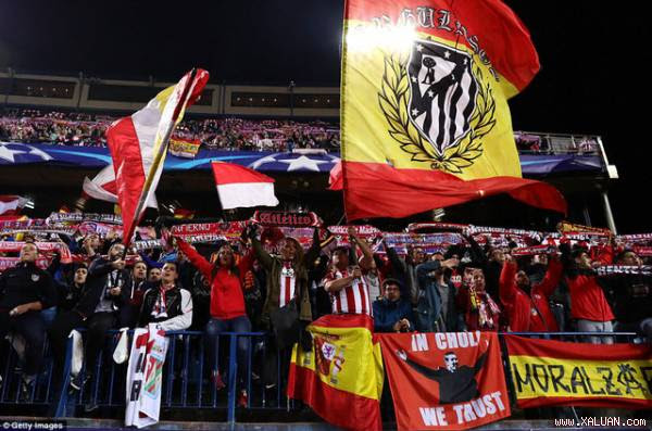  Sân Vicente Calderon sôi sục trước trận lượt về vòng 1/8 Champions League