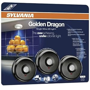 Sylvania 72422 Battery-Operated LED Under-Cabinet Light with Motion-Sensor Function, 3 Pack ...