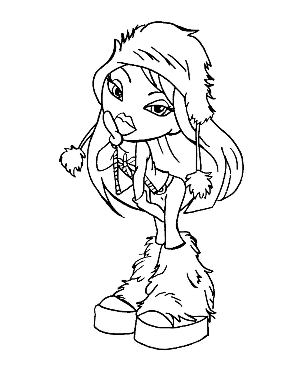 Download Bratz barbie coloring pages download and print for free