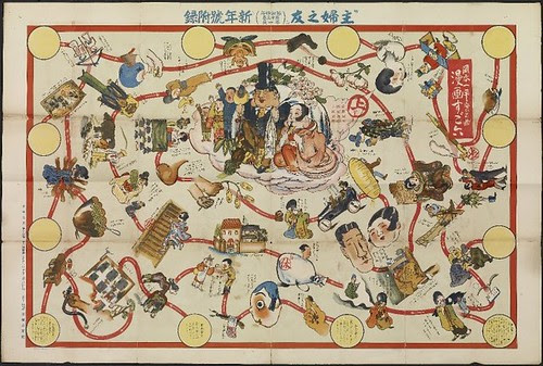 Manga sugoroku (Manga board game) 1929