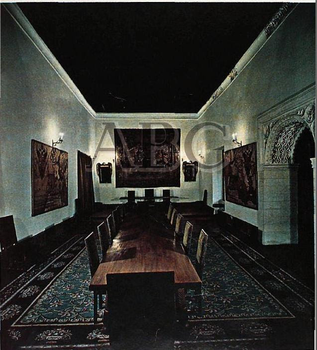 Palacio de Fuensalida en 1970. Fotografía de José Sánchez Martínez para la revista Blanco y Negro