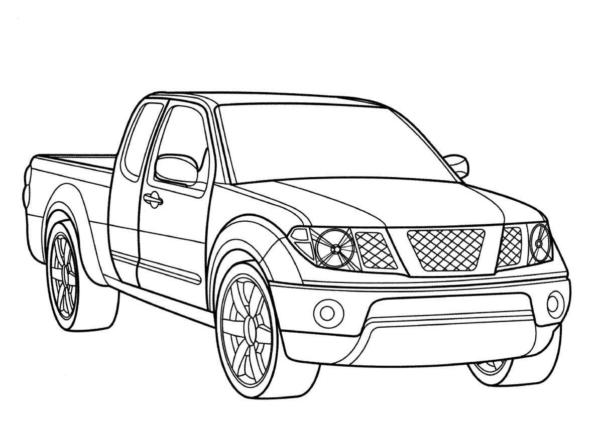 Image Coloriage voiture gratuit