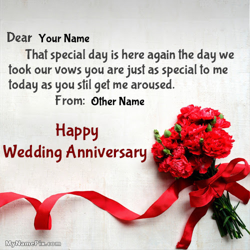 Romantic Happy Wedding Anniversary Wishes With Name Romantic Happy Wedding Anniversary Wishes With Name