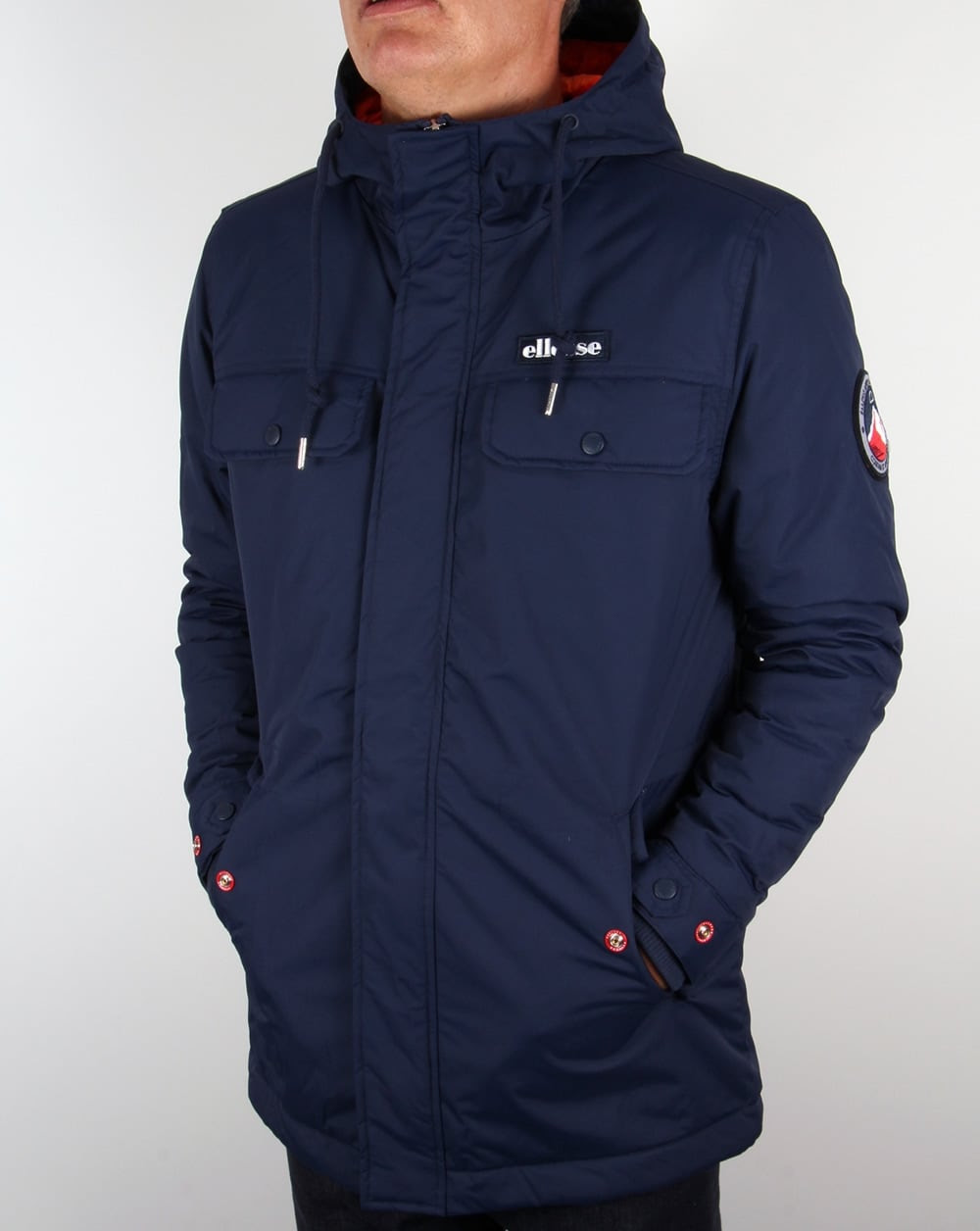 Ellesse Ski iJacketi Navy Dolomites iParkai Hooded padded Ellesse Ski iJacketi Navy Dolomites iParkai Hooded padded