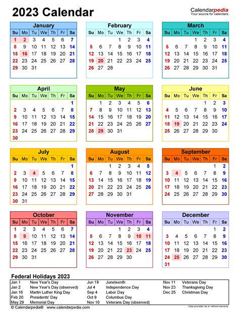  2023 calendar free printable word templates calendarpedia