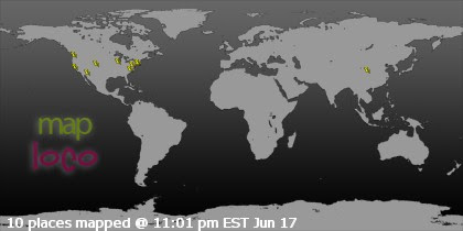 Profile Visitor Map - Click to view visits