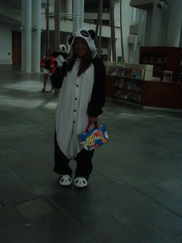 Panda Girl A panda holding a panda!