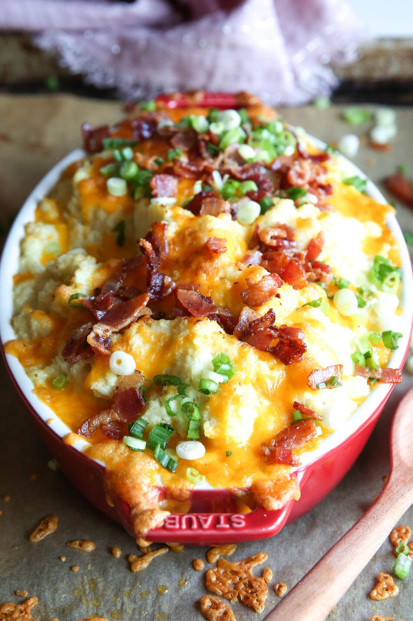 Best Loaded Cauliflower Mashed Fauxtatoes Recipe-How To ...