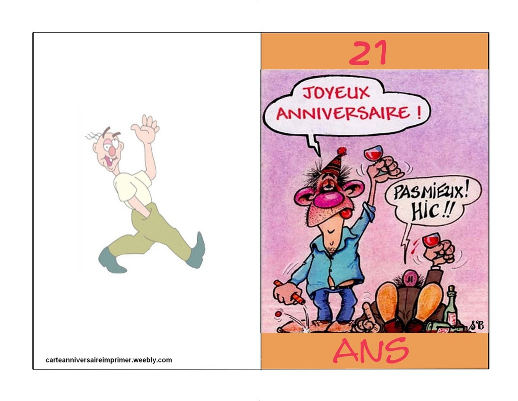 Carte D Anniversaire 21 Ans A Imprimer Cartes Anniversaire Imprimer Gratuite