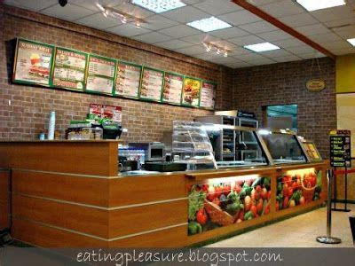 subway restaurant counter heres  internal view
