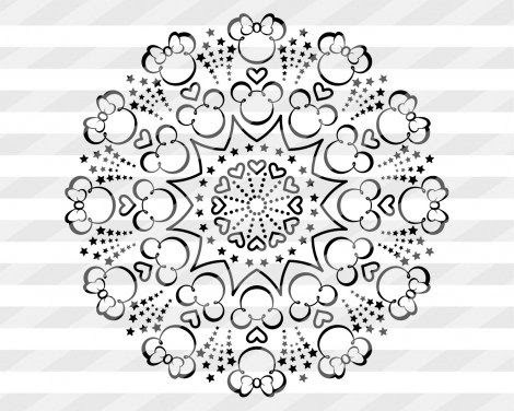 Download 2127+ Mandala Mickey Svg - SVG,PNG,EPS &amp; DXF File Include for Cricut, Silhouette and Other Machine