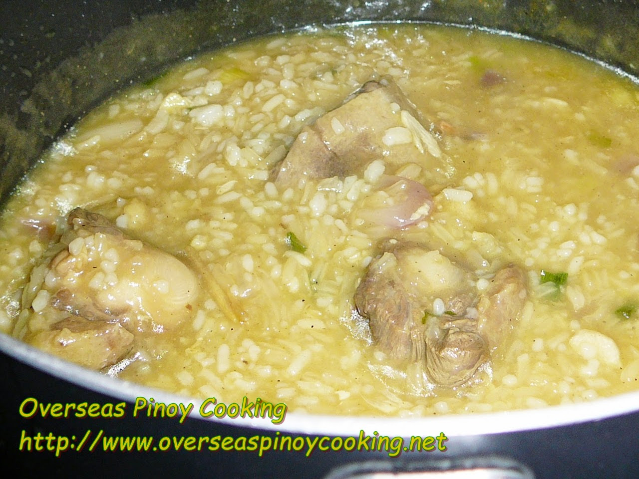 Oxtail Lugaw - Cooking Procedure