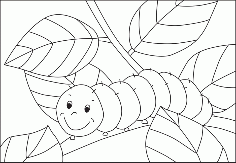 Download Printable Caterpillar Template - Coloring Home