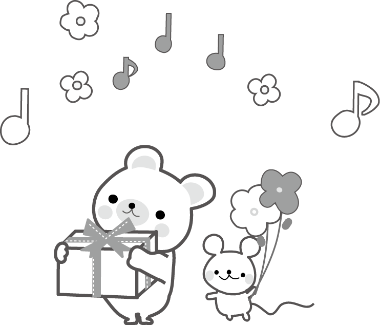 プレゼント メッセージカードの挿絵のイラスト 無料イラスト フリー素材
