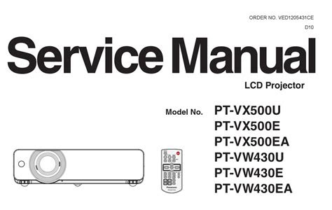 Free Download panasonic pt vx500u lcd projector service manual download Audible Audiobooks PDF