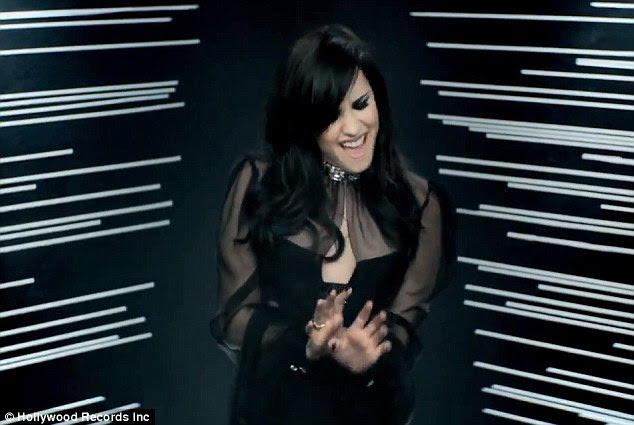 Giving it her all: As per usual, Demi gives the music clip her all