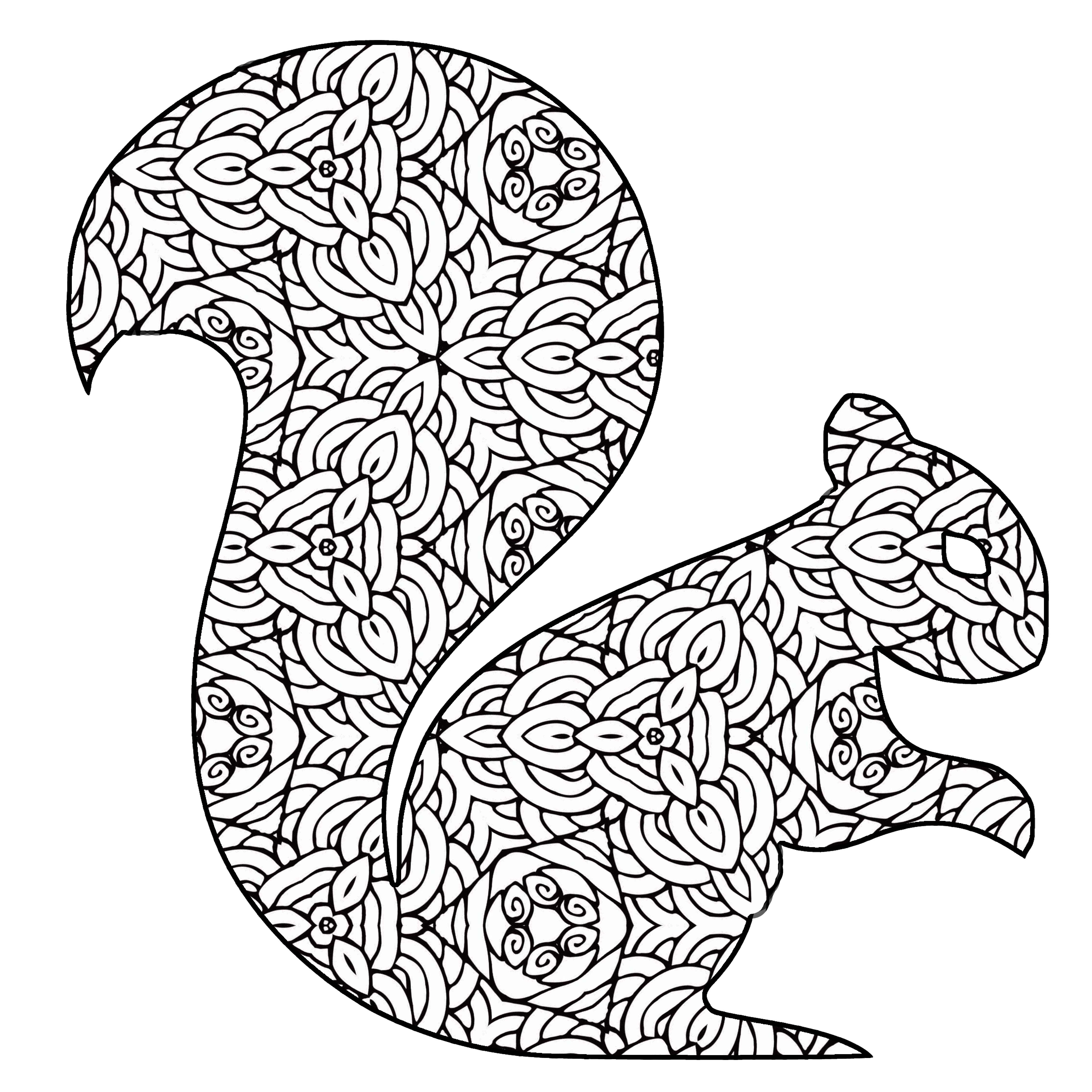 30 Free Coloring Pages /// A Geometric Animal Coloring ...
