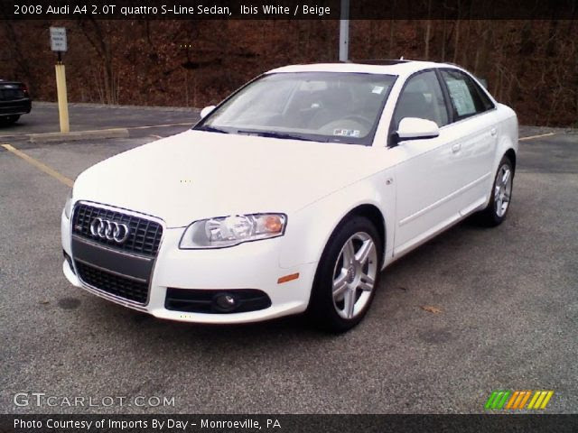 audi a4 s line white. Ibis White 2008 Audi A4 2.0T