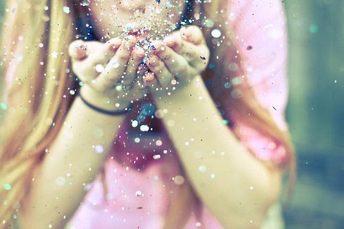 love this picture blowing glitter