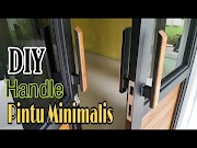 Inilah Cara Membuat Handle Tarikan Pintu Dari Besi Hollow Dengan Kombinasi Papan Jati Bekas Palet, Paling Populer!