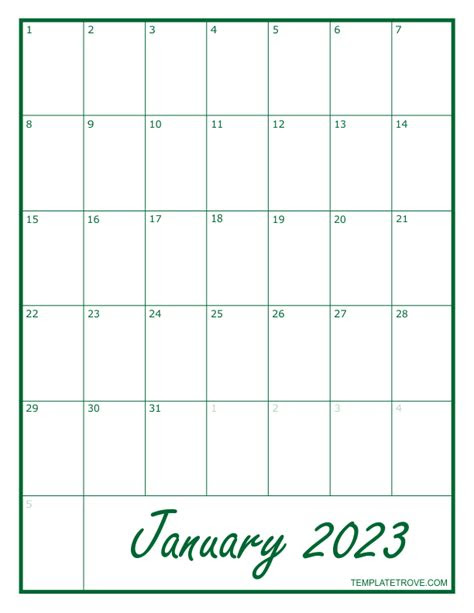 We have 10 cute designs for you to choose from. 2023 blank monthly calendar
