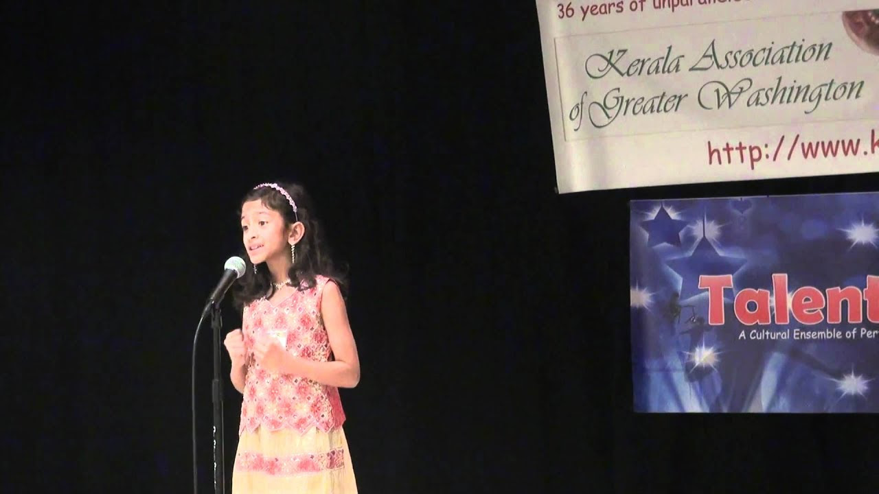 Talent Time 2011- Poetry Recitation English Cat 1 - YouTube