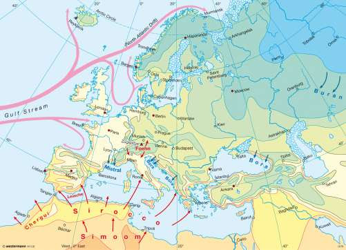 Europe Temperature Map January Maps   January temperature   Diercke International Atlas