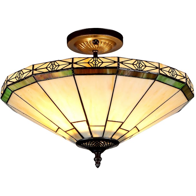 Ceiling Tiffany Lighting : Tiffany Ceiling Lights | Mille Feux Large Inverted Ceiling ... - These lovely {ceiling lights} are offered in many designs and alluring prices.