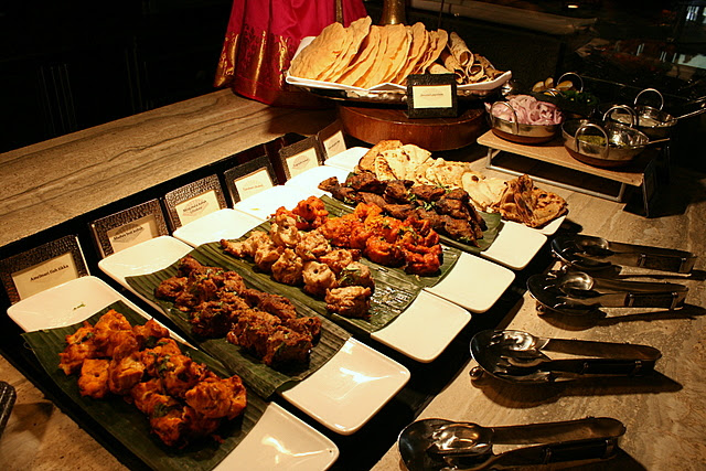 Freshly grilled tandoori and kebabs at the Indian Station