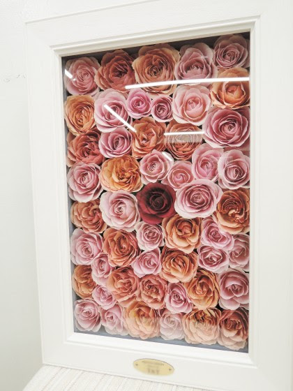 ウエディングブーケ保存加工の完成品 岡崎市の花屋 花一生花店 ブーケやスタンド花 花キューピット配達店フラワーショップhanaichi