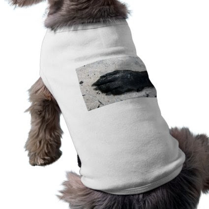 black lab dog paw animal design on sand pet t shirt