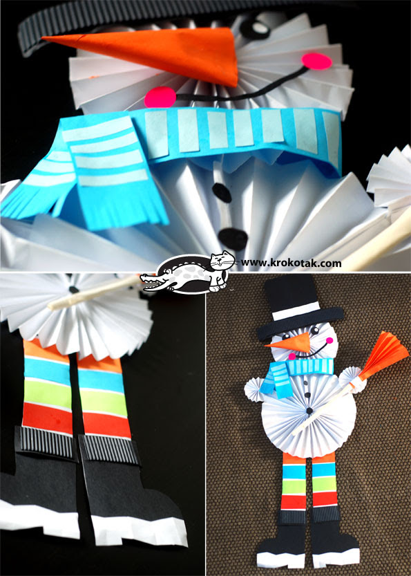 3 ideas de invierno con papel doblado