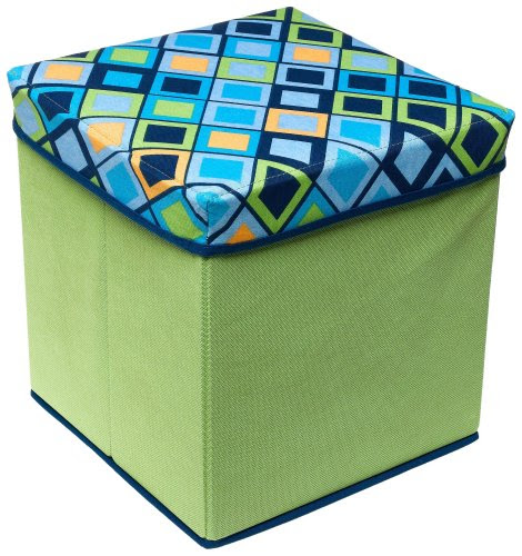 Homz Kidz Small Boys Storage Ottoman