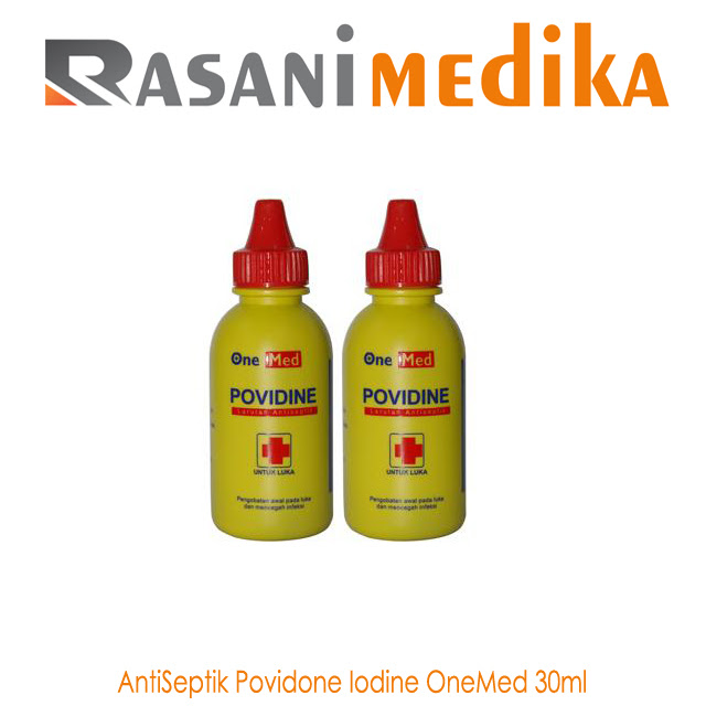 AntiSeptik Povidone Iodine OneMed 30ml Rasani Medika AntiSeptik Povidone Iodine OneMed 30ml Rasani Medika