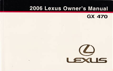 Free Download 2006 lexus gx470 owners manual Audio CD PDF