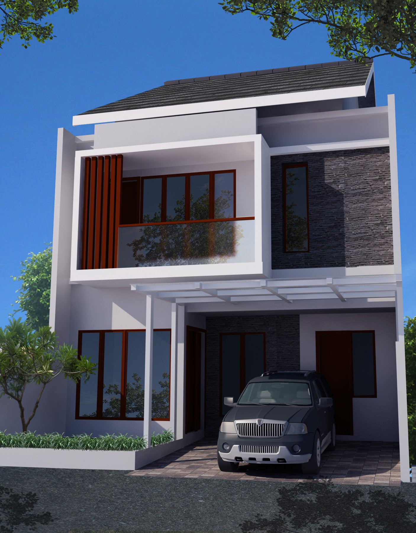 Desain Rumah Minimalis 2 Lantai Di Lahan 8 X 15 M2 Desain Rumah Online