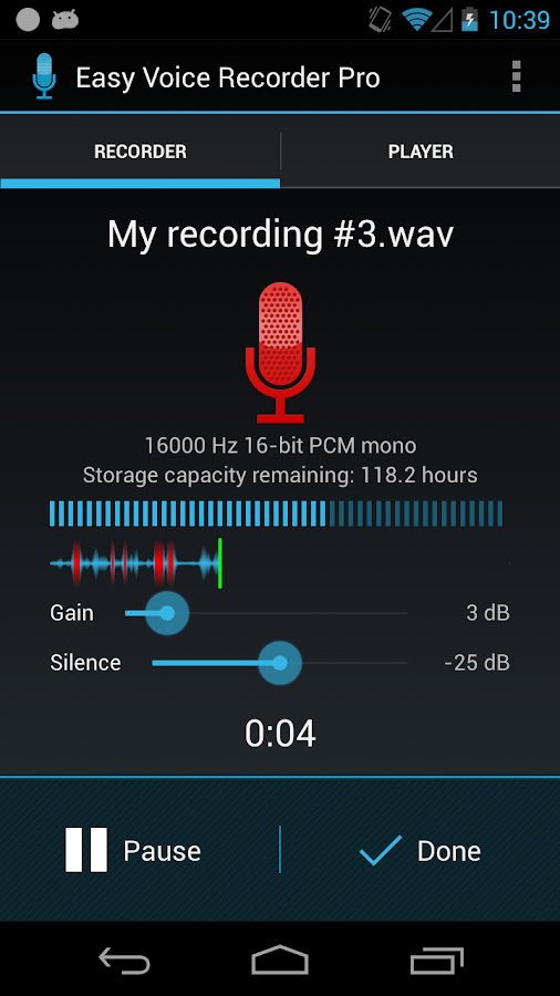 Easy Voice Recorder Pro - screenshot