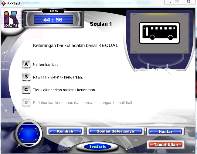 TIPS-untuk yang nak lulus lesen JPJ KERETA (komputer 