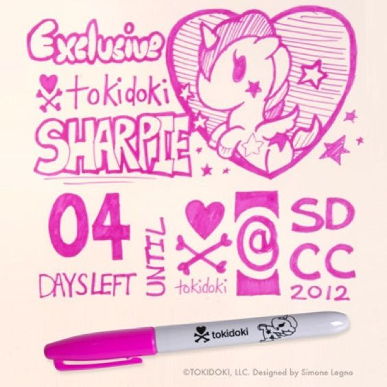 Get a FREE tokidoki Pink Sharpie with purchase at SDCC!