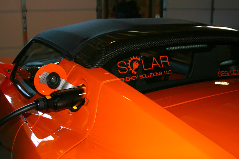 Pickering Energy Solutions | Tesla Roadster Powered by PV Solar Panels