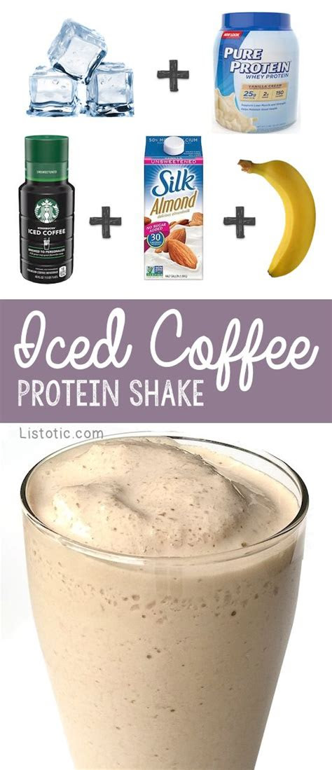 iced coffee protein shake recipe food drink recipes