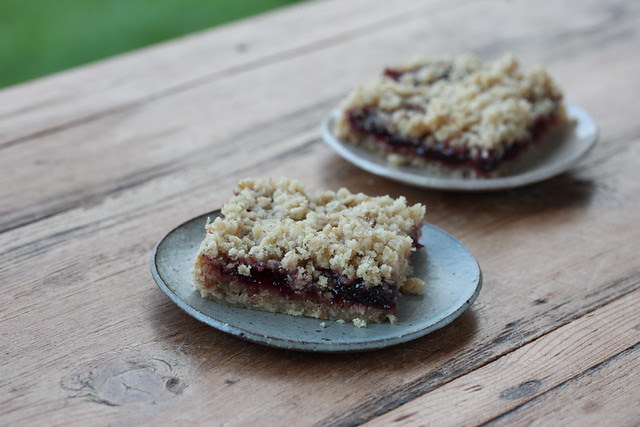 Oatmeal Cherry Jam Bars
