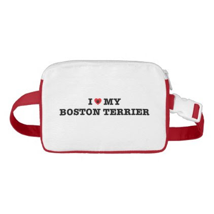 I Heart My Boston Terrier Fanny Pack