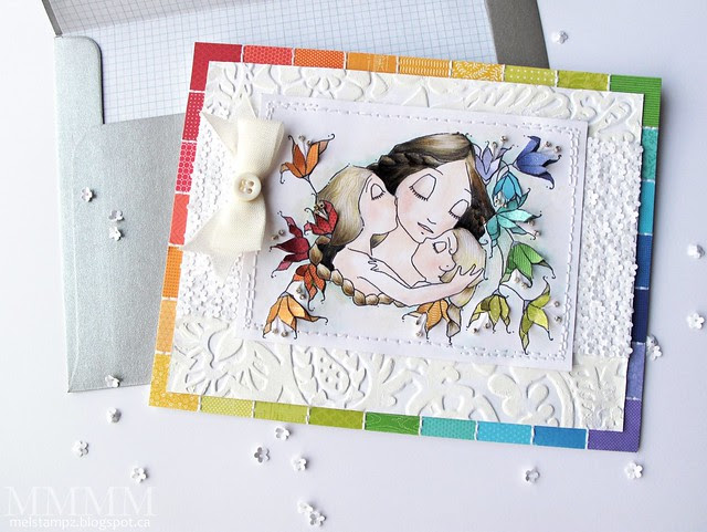 A Day For Daisies 'i love my two girls' card by mel stampz