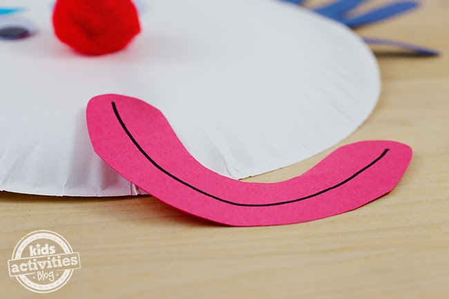 Paper Plate Clown Mask