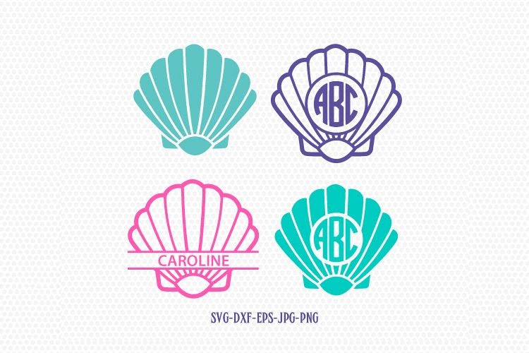 Download Free 281 Little Mermaid Monogram Svg SVG PNG EPS DXF File for Cricut, Silhouette and Other Machine